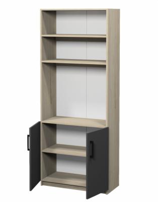 Шафа напівзакрита з 2-ма регульованими закритими та 3-ма відкритими полицями для предметного кабінету "Захист України", 800х370х2110 мм, АНШАР ГРУП (7802)